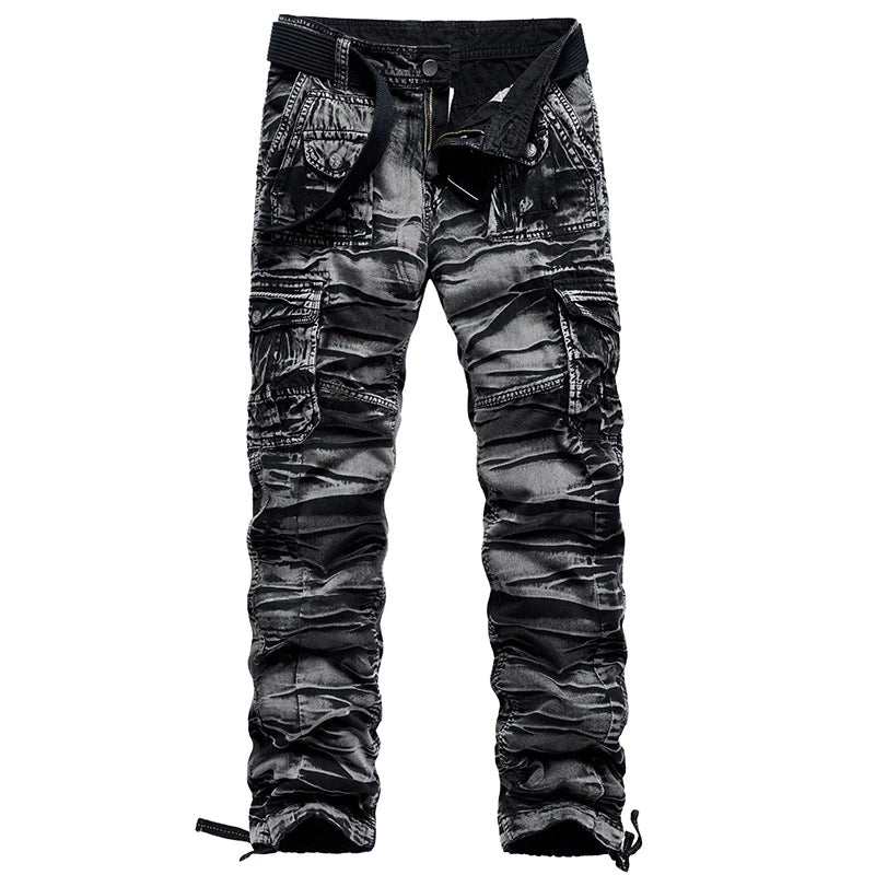 High Quality Men's Cargo Pant Multi Pocket Oversized Casual Pants Pure Cotton Streetwear Camo Cargo Pants Men Clothing Trousers