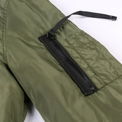 Men's Autumn Pure Color Casual Padded Woven Jacket