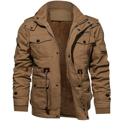 Men's Thick Fleece Lined Winter Jacket