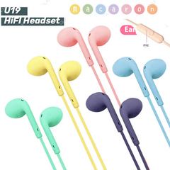 Universal 3.5mm Stereo In-Ear Headphones Sport Music Earbud Handfree Wired Headset Earphones with Mic For Xiaomi Huawei Samsung