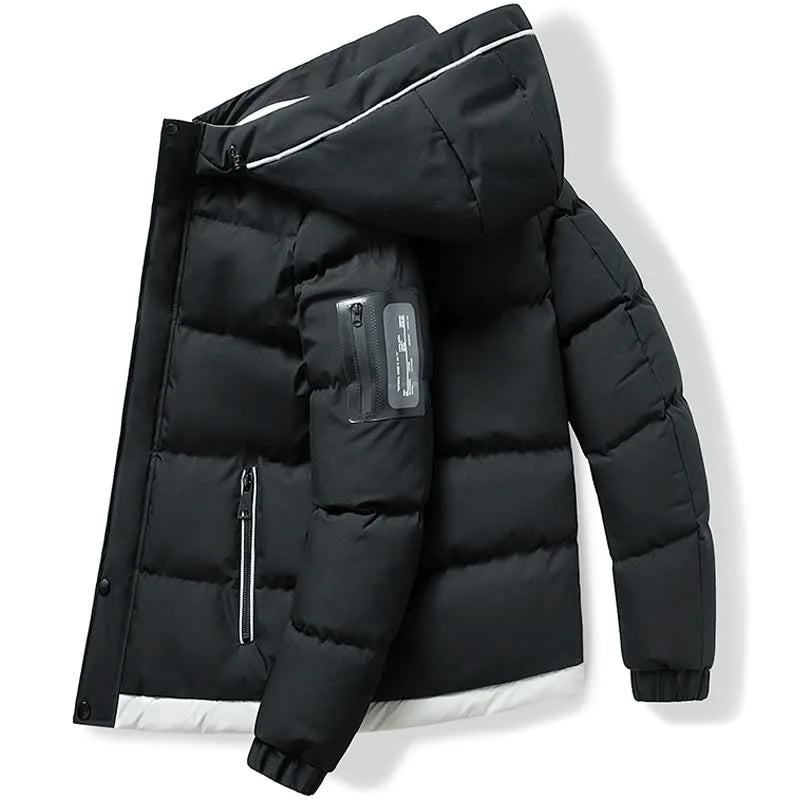 Men's Winter Coat with Hooded Down Jacket