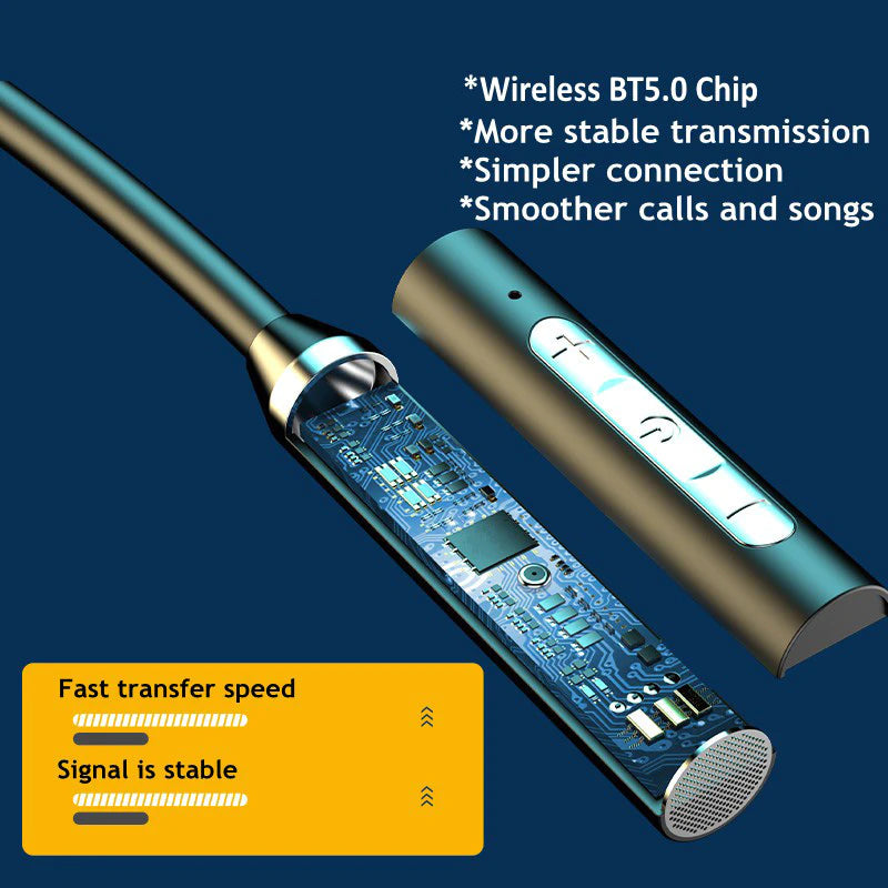 Auricolari sportivi magnetici wireless Bluetooth 5.0 