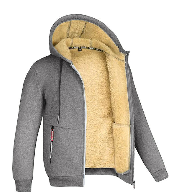 Men's Fleece Hoodie Sherpa Jacket