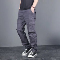Seasonal Outdoor Men's Trousers Casual Pants Multi-pocket Workwear Loose Straight-leg Plus Size Fashion Trend