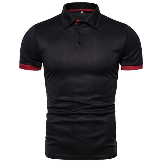 T-shirt casual da uomo a maniche corte slim fit, top sportivi, golf, tennis, abbigliamento sportivo 