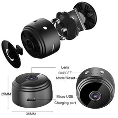 A9 Mini Camera - WiFi, 1080P HD, Night Vision, Voice Video, Security