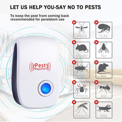 Ultrasonic Pest Repeller 10/6/4/1 Pack, Pest Repellent Ultrasonic Plug in Mouse Repellent, Mice Repellent Plug-Ins, Mosquito Repellent