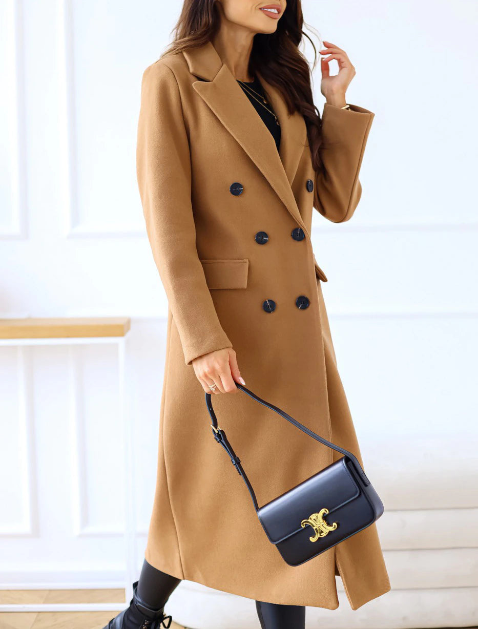 Cappotto elegante a maniche lunghe da donna