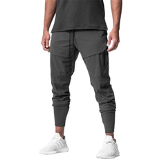 Pantaloni jogger elastici da uomo per tutte le condizioni con design con cerniera 