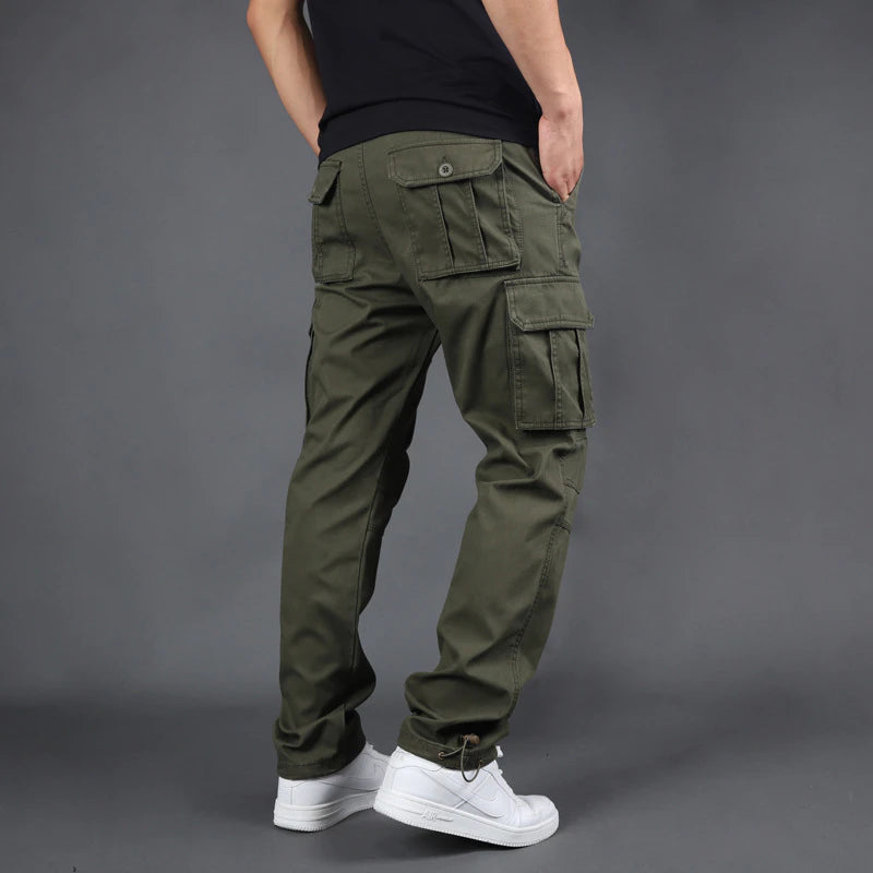 Men's Leisure Plus Size Solid Color Outdoor Sports Trousers