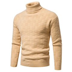 European Code Men's Casual Turtleneck Knit Sweater