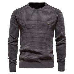 Men's Solid Color Knitted Sweater Set