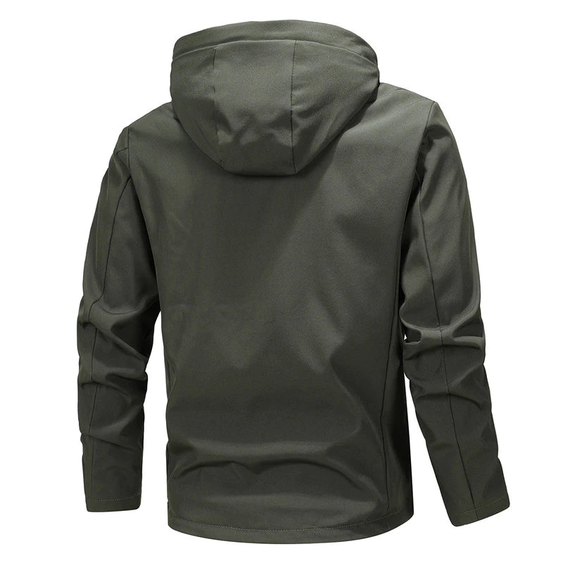 Leisure time Youth Men's Solid color long-sleeved fashion Hooded