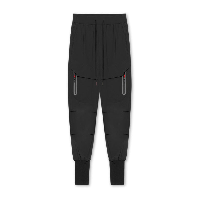 M.O.I Men's Sports And Leisure Slim Fit Small Foot Fitness Running Training Training Trousers With Foot Binding