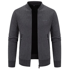 Men's Cardigan Sweater with Extra Fleece
