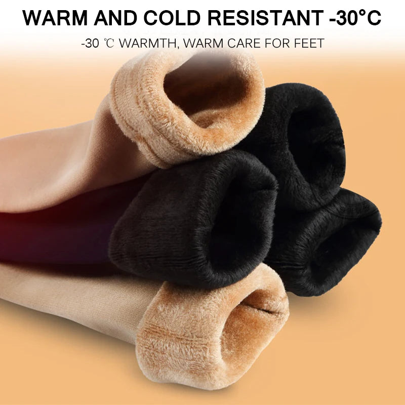 5 paia di calzini termici invernali in velluto