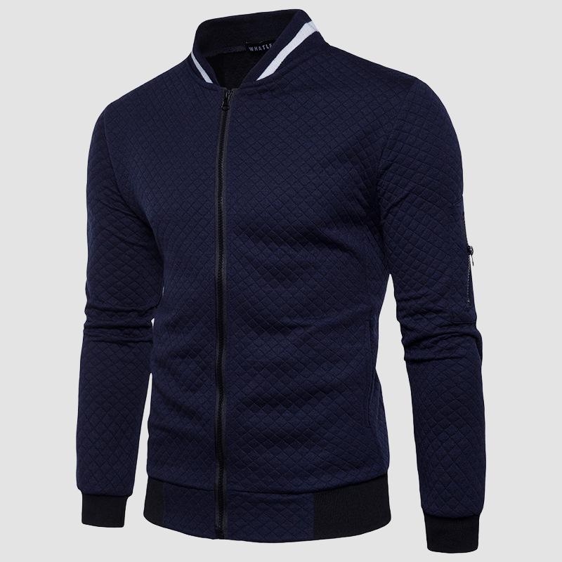 Quality Luxurious Stand Collar Jacket Men's Coat