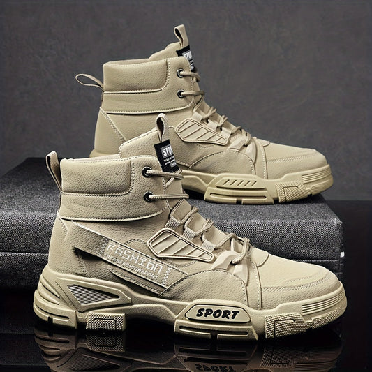 Men's Tactical High Top Boots - Durable & Stylish Outdoor Shoes