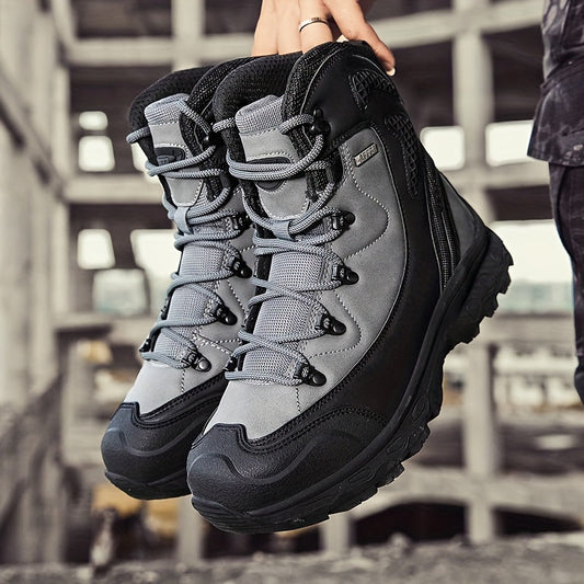 Durable Military Style High Top Boots for Men - Comfy, Non-Slip, and Perfect for Outdoor Activities